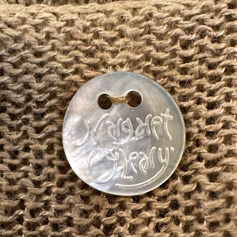 Margaret O'Leary Linen Blend Tan Open Front Cardigan Lightweight Sweater sz 1=XS - Picture 7 of 9